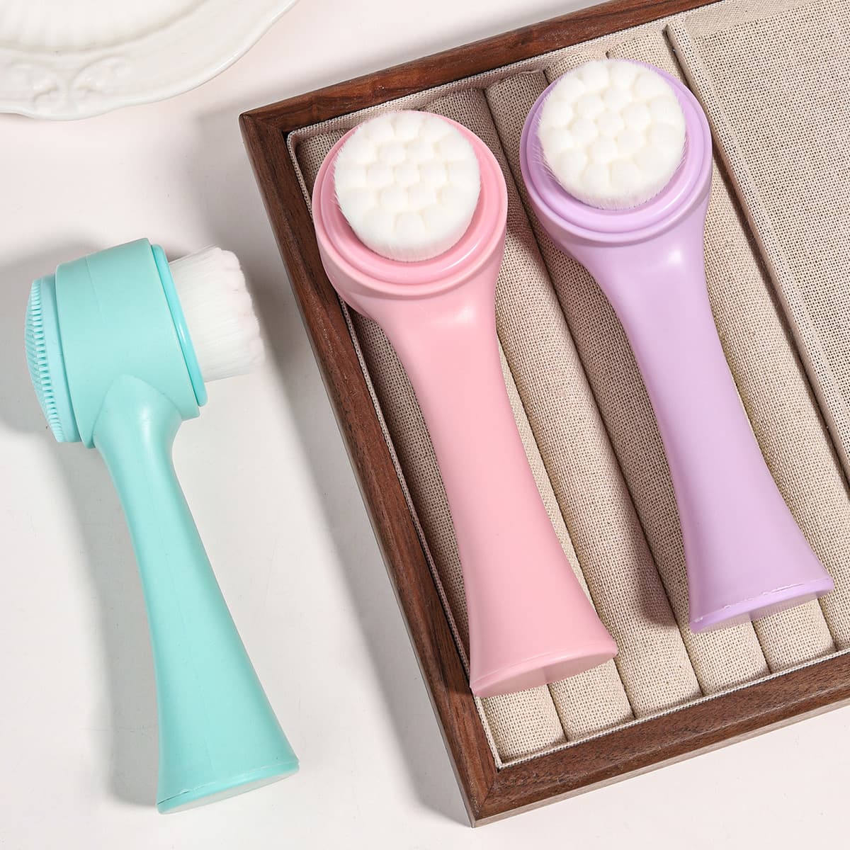 Double-sided Silicon Face Wash Brush